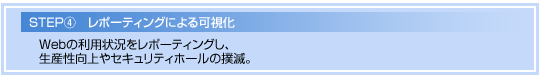 レポーティングによる可視化