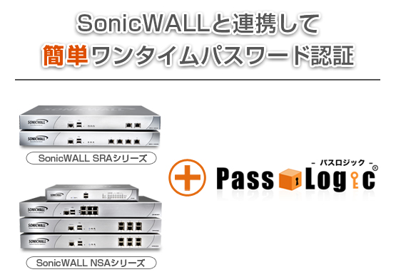 SonicWALL ワンタイム連携ソリューション